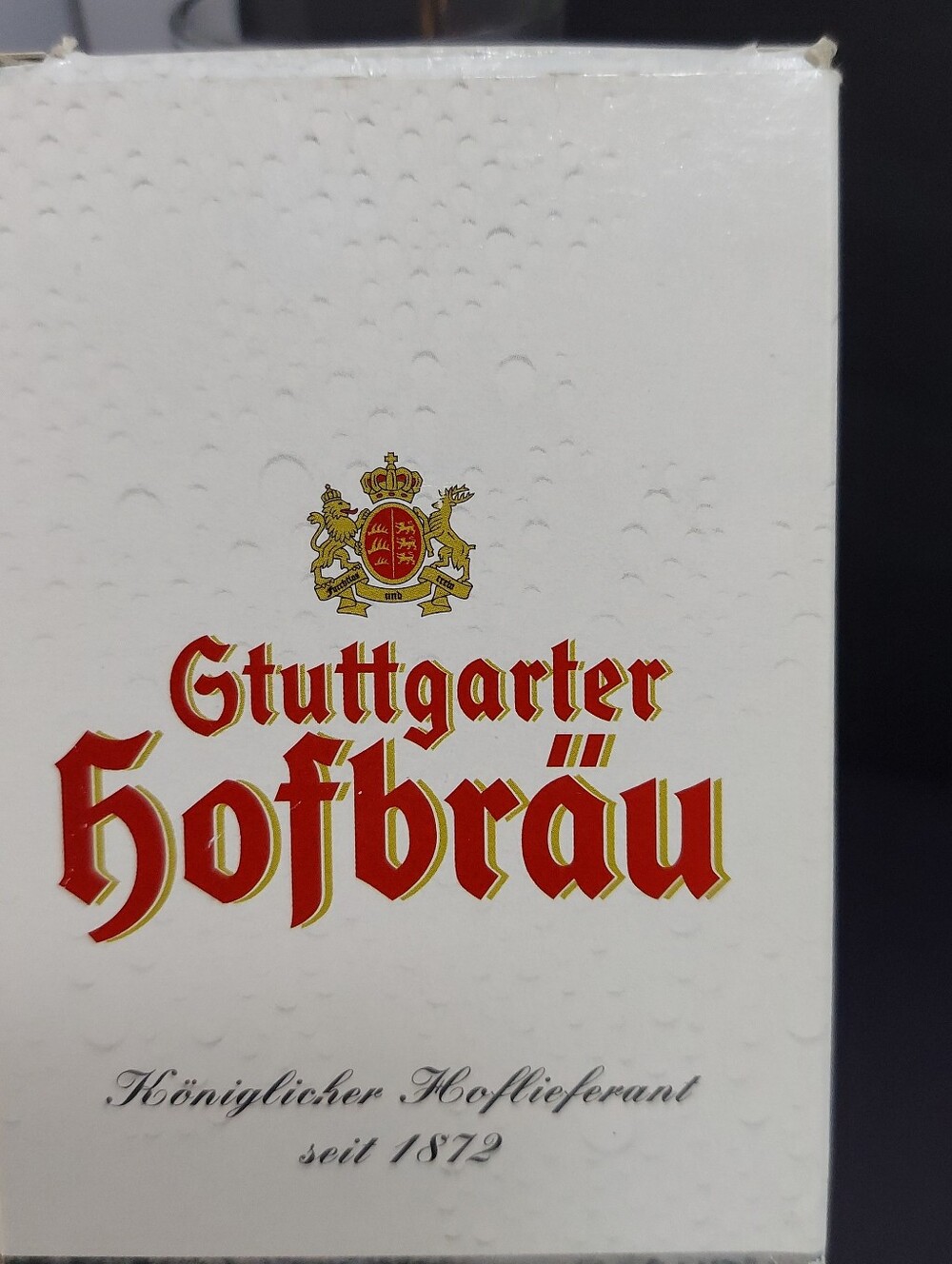 GTUTTGARTER HOFBRAU .3L BEER MUG GLASS Breweriana  Vintage W/Box Stuttgart - Picture 15 of 16